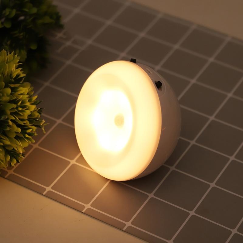 Smart Motion Sensor LED Night Light With Magnetic Wall Mount USB Rechargeable Battery 8