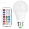 10W RGB LED Light Bulb E27 Dimmable Color Changing Lamp With Remote Control 0