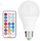 10W RGB LED Light Bulb E27 Dimmable Color Changing Lamp With Remote Control 0