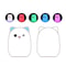 Color Changing Cat Night Light USB Rechargeable Silicone LED Lamp For Kids Bedroom Decor 1