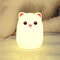 Color Changing Cat Night Light USB Rechargeable Silicone LED Lamp For Kids Bedroom Decor 5