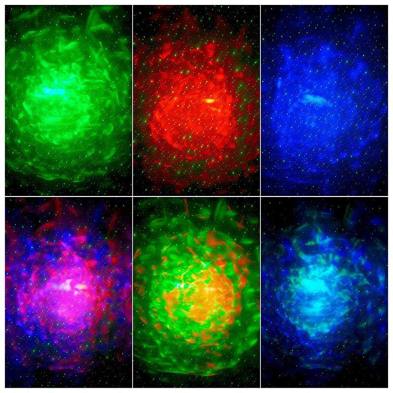 AuroraGlow Galaxy Projector Night Light With Bluetooth Speaker Remote Control 8
