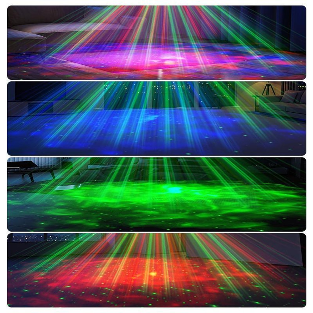AuroraGlow Galaxy Projector Night Light With Bluetooth Speaker Remote Control 1