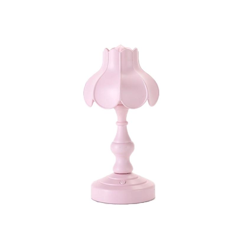 Retro USB Rechargeable Bedside Lamp With LED Eye Protection Light 8