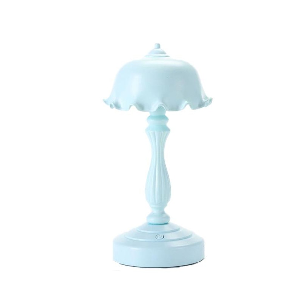 Retro USB Rechargeable Bedside Lamp with LED Eye Protection Light