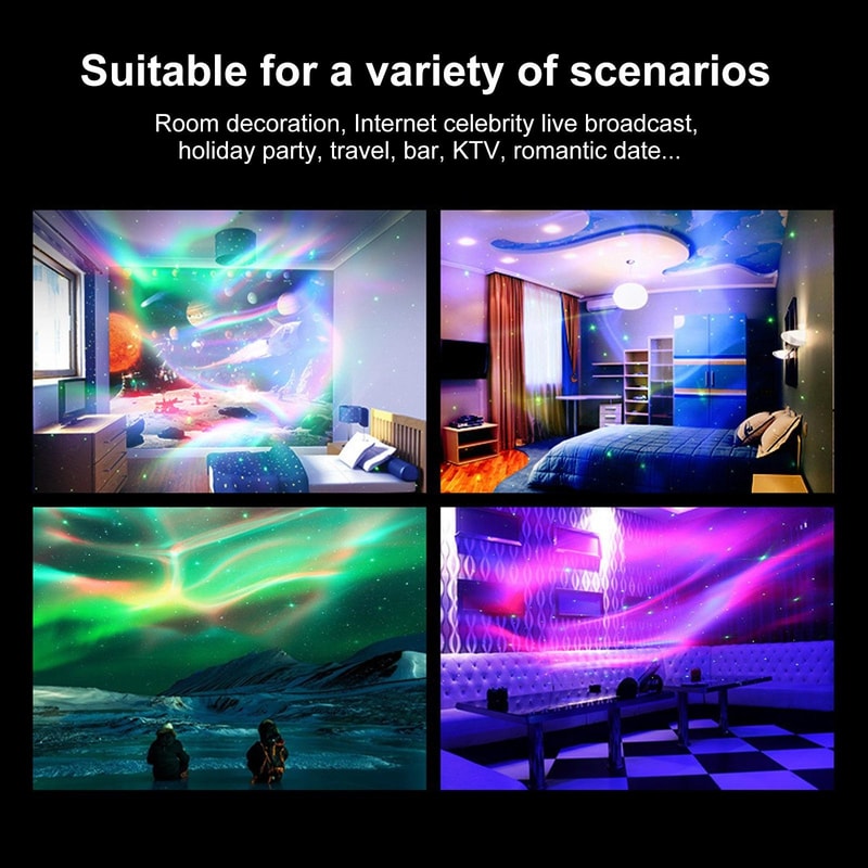 Galaxy Projector Night Light With Remote Sound Control 4