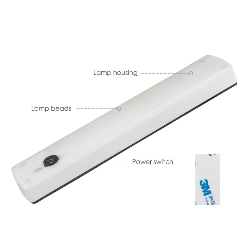 Magnetic COB LED Night Light Switch Set For Closet Hallway Emergency Lighting 2