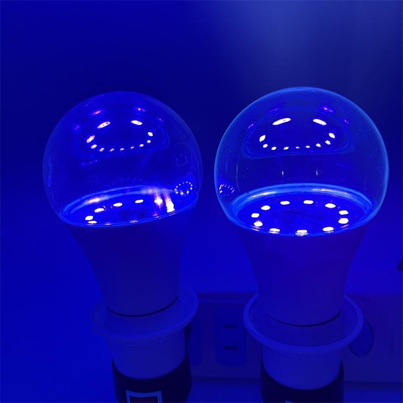 GlowWave UV Black Light Bulbs E27 9W Purple LED Party Fluorescent Effect Lights 0