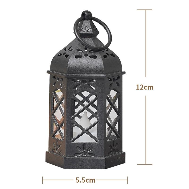 Vintage LED Candle Lantern Battery Operated Warm White Decorative Lamp 5