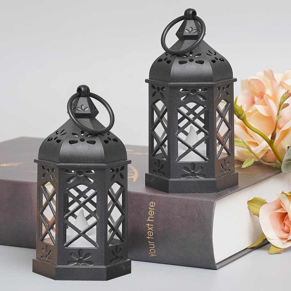 Vintage LED Candle Lantern Battery Operated Warm White Decorative Lamp 2