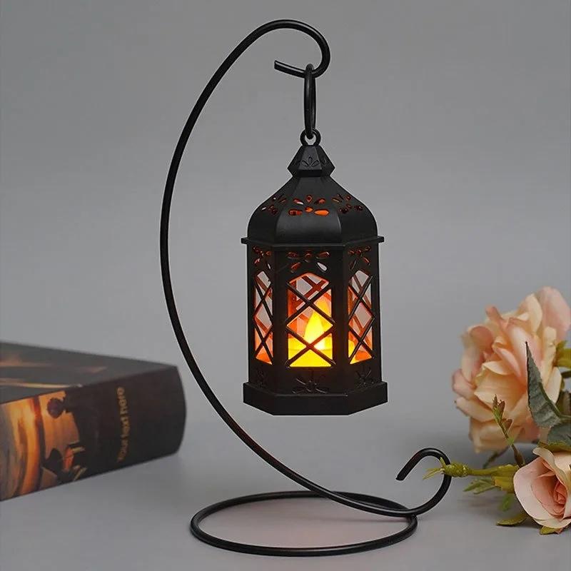 Vintage LED Candle Lantern Battery Operated Warm White Decorative Lamp 4