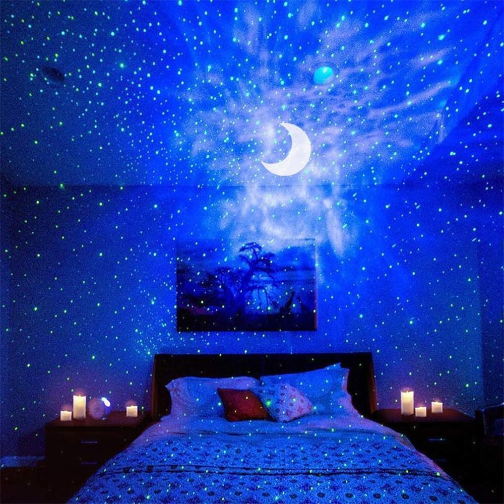 Star Galaxy Projector Lamp With Remote Control Rechargeable Night Light 0