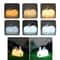 Rechargeable Rabbit Night Light with Dual Tone LED and Soft Silicone Touch Control