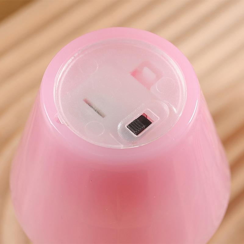 CandyGlow Battery Powered LED Night Light Table Lamp Mini Ambient Decorative Lamp 4