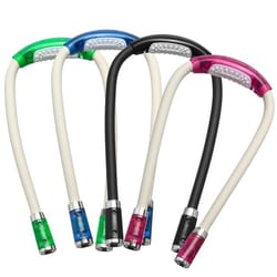 portable u shaped led book light handsfree flexible neck reading lamp