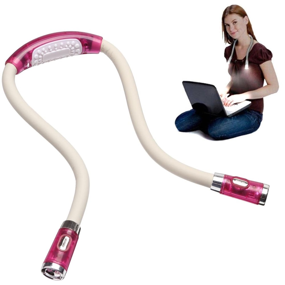 Portable U Shaped LED Book Light Handsfree Flexible Neck Reading Lamp 8