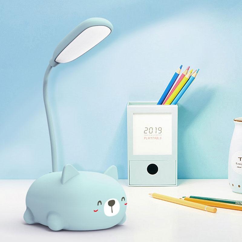 Cartoon Cat LED Desk Lamp Eye Protection USB Rechargeable 4