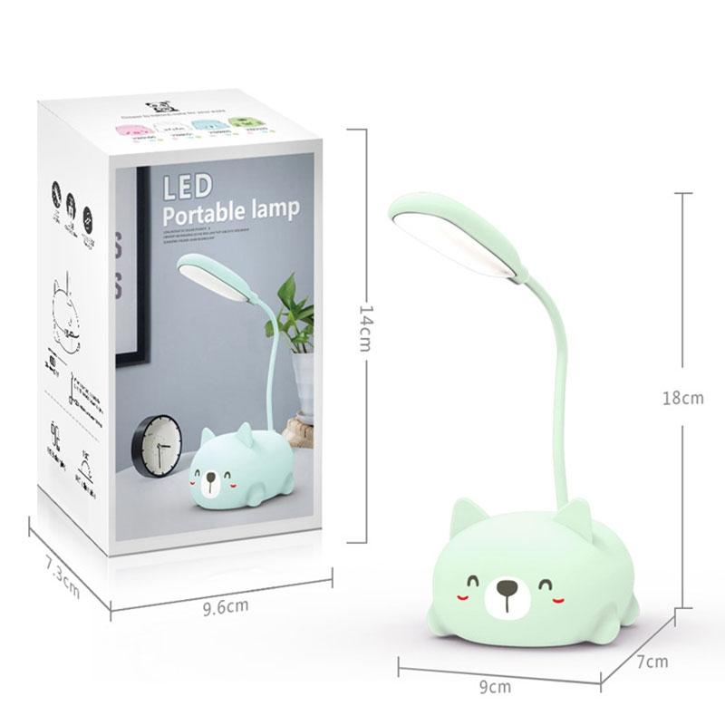 Cartoon Cat LED Desk Lamp Eye Protection USB Rechargeable 5