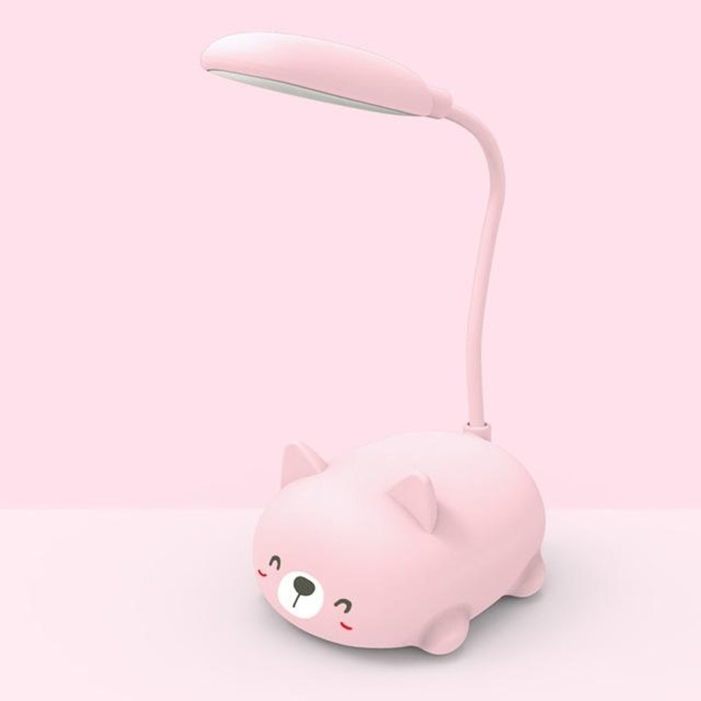 Cartoon Cat LED Desk Lamp Eye Protection USB Rechargeable 8