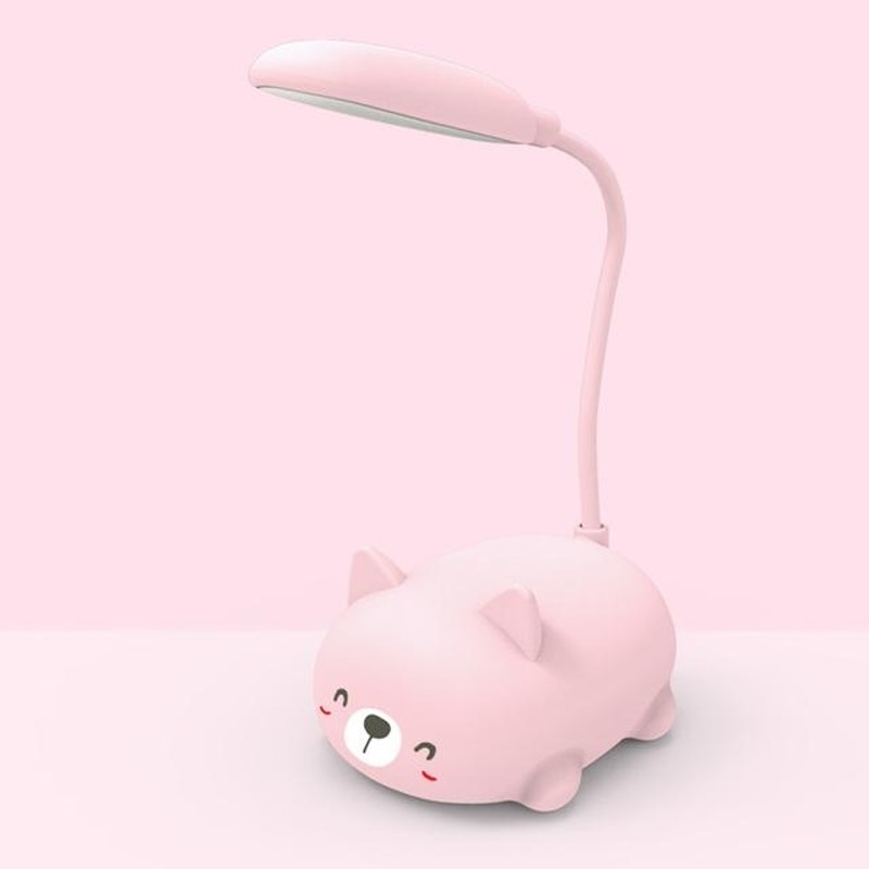 Cartoon Cat LED Desk Lamp Eye Protection USB Rechargeable 8