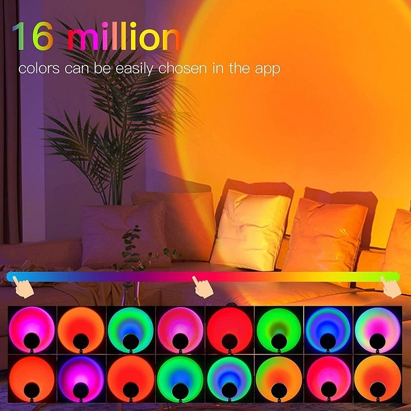 UltraRelax Sunset Projection Ambient Floor Lamp With Bluetooth App Control 1