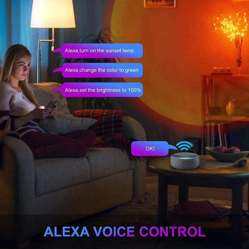 UltraRelax Sunset Projection Ambient Floor Lamp With Bluetooth App Control 2