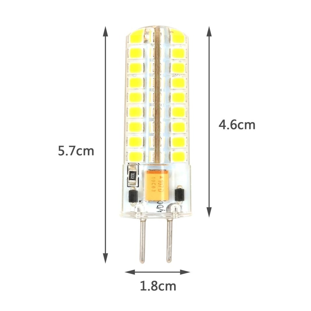 Dimmable 5W Silicone LED Corn Bulb for Chandelier Lighting, AC 12V