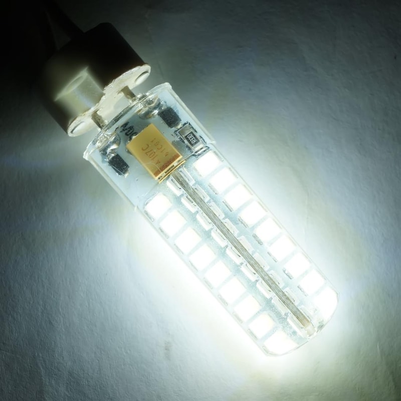 Dimmable 5W Silicone LED Corn Bulb for Chandelier Lighting, AC 12V