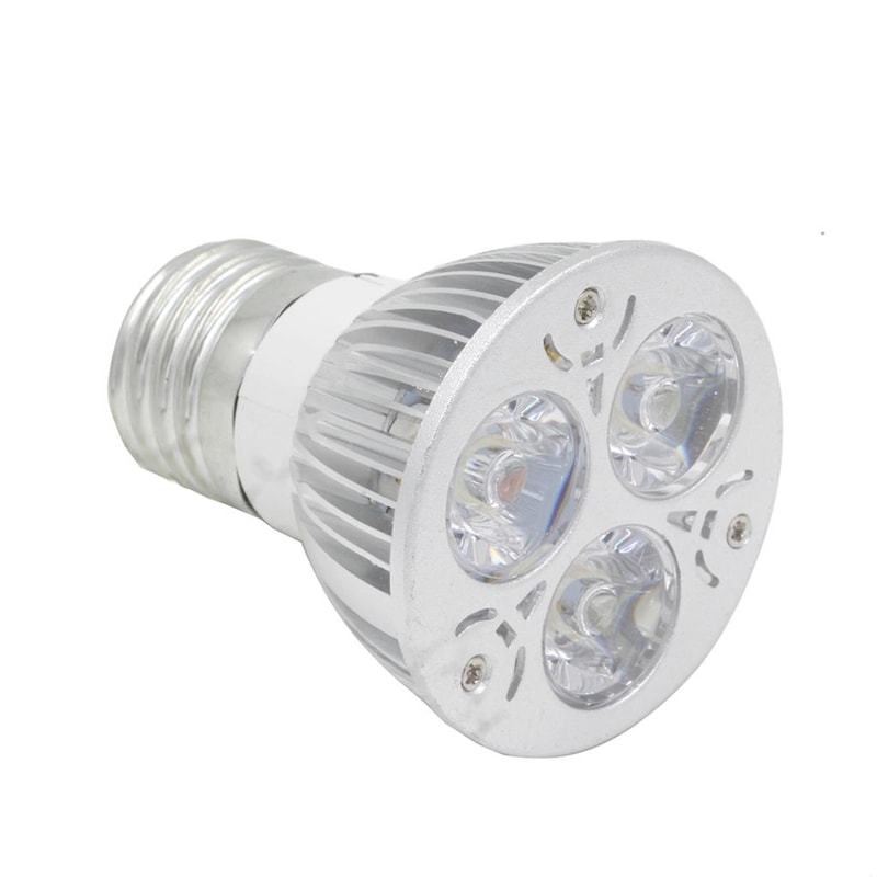 E27 Cool White LED Spotlight Bulb 3W High Efficiency Light 4
