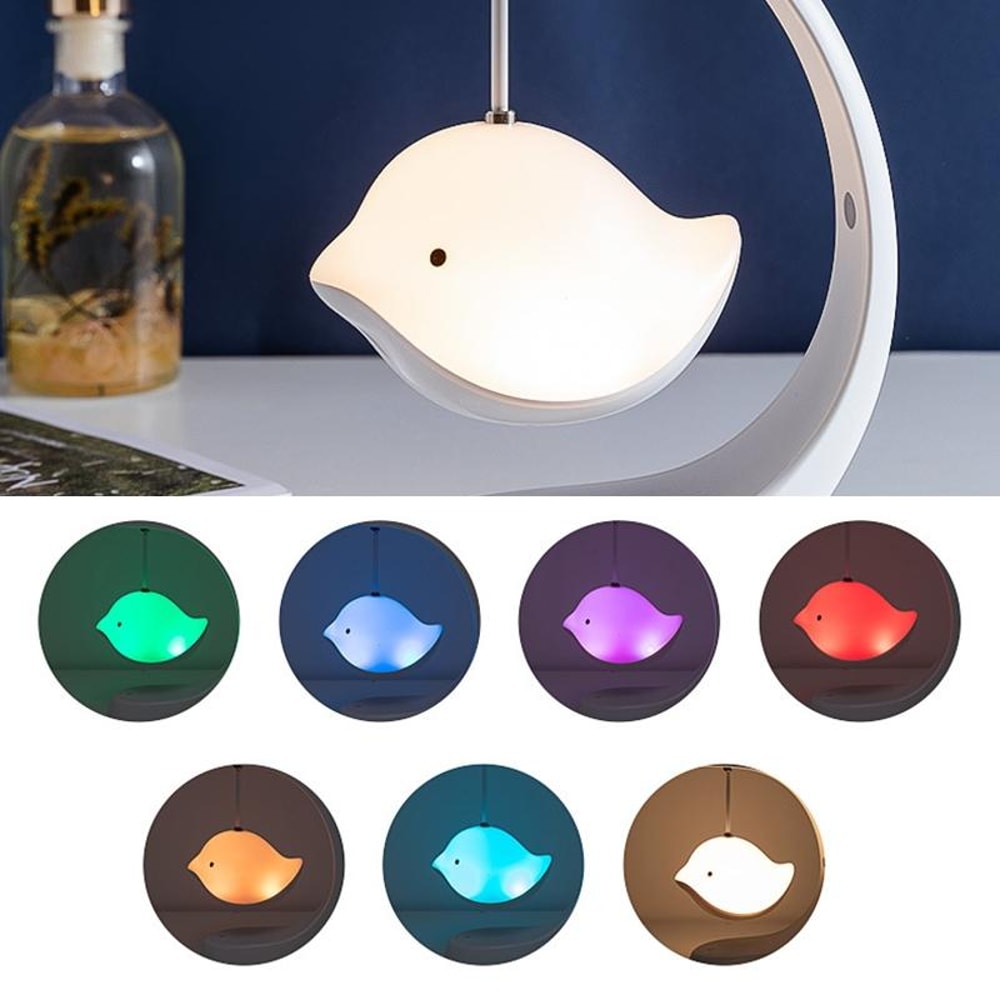 Bluetooth Speaker Night Light Desk Lamp With Touch Control USB Rechargeable Battery 4