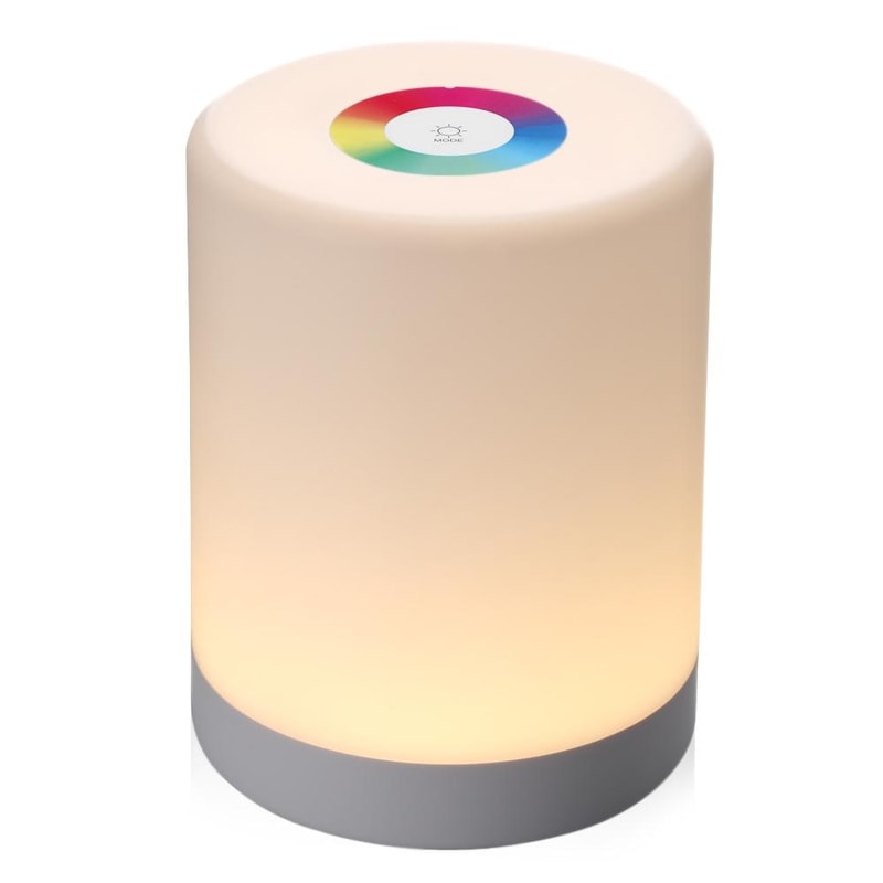 RGB Touch Night Light Rechargeable LED Bedside Lamp For Bedroom Kids Camping 1
