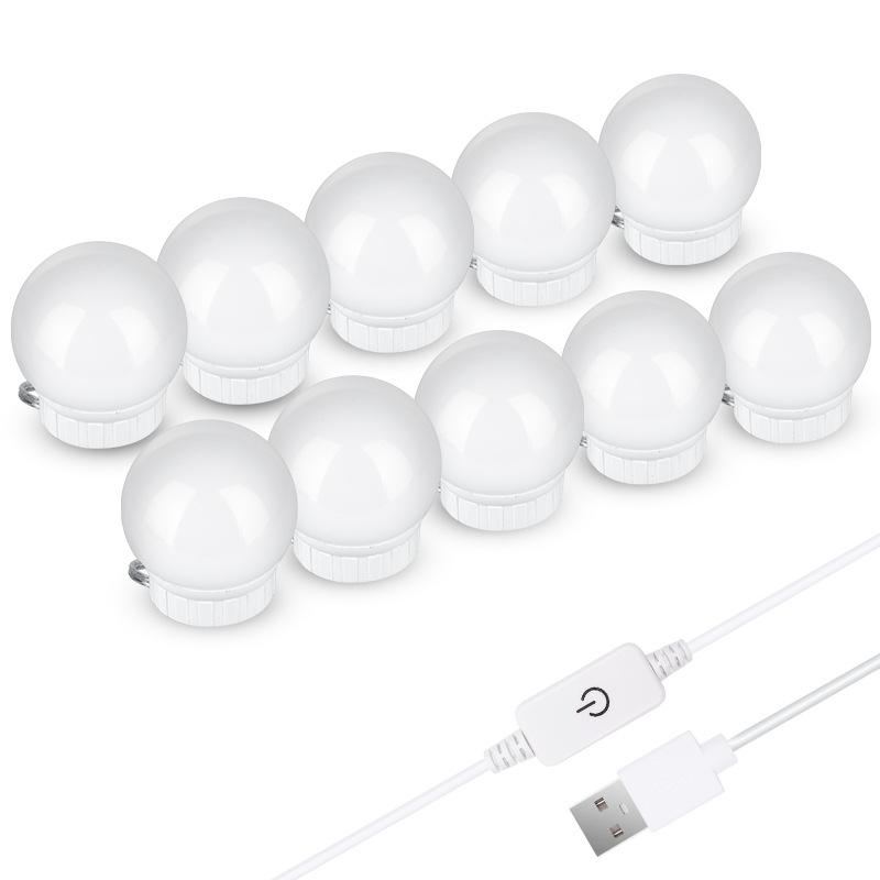 USB Vanity Mirror Lights Adjustable Brightness LED Makeup Light Kit For Dressing Tables 1