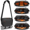 Water Resistant DSLR Camera Sling Bag With Removable Dividers Tripod Strap 0