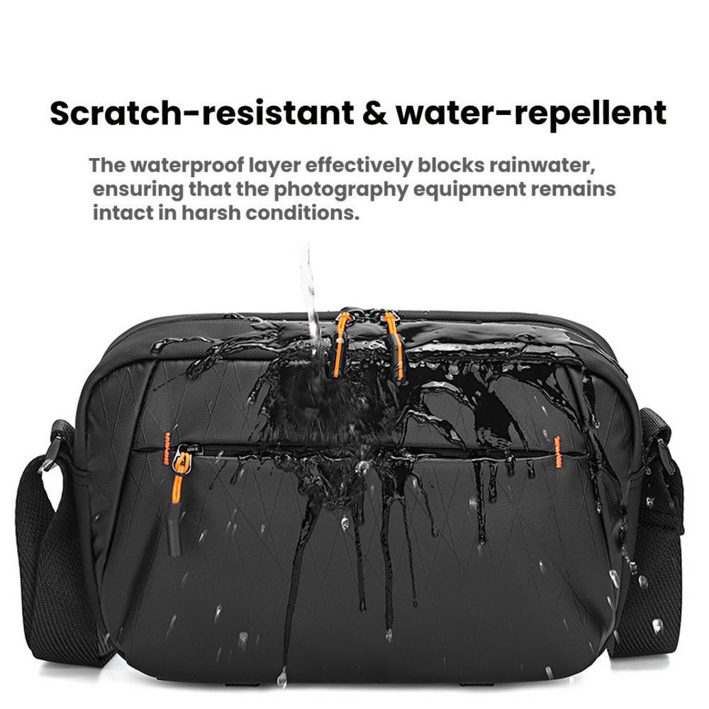 Water Resistant DSLR Camera Sling Bag With Removable Dividers Tripod Strap 2
