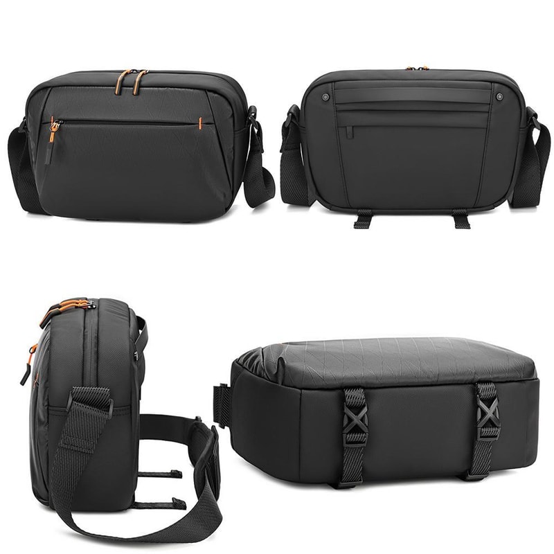 Water Resistant DSLR Camera Sling Bag With Removable Dividers Tripod Strap 8