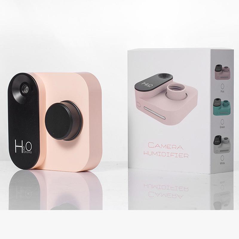 Mini Camera Air Humidifier USB Rechargeable Portable Desk Mist Diffuser 11