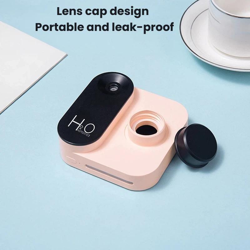Mini Camera Air Humidifier USB Rechargeable Portable Desk Mist Diffuser 6