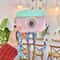 Kids Camera Straw Water Bottle Leakproof Travel Juice Cup 400ml 1