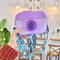 Kids Camera Straw Water Bottle Leakproof Travel Juice Cup 400ml 7