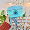 Kids Camera Straw Water Bottle Leakproof Travel Juice Cup 400ml 5