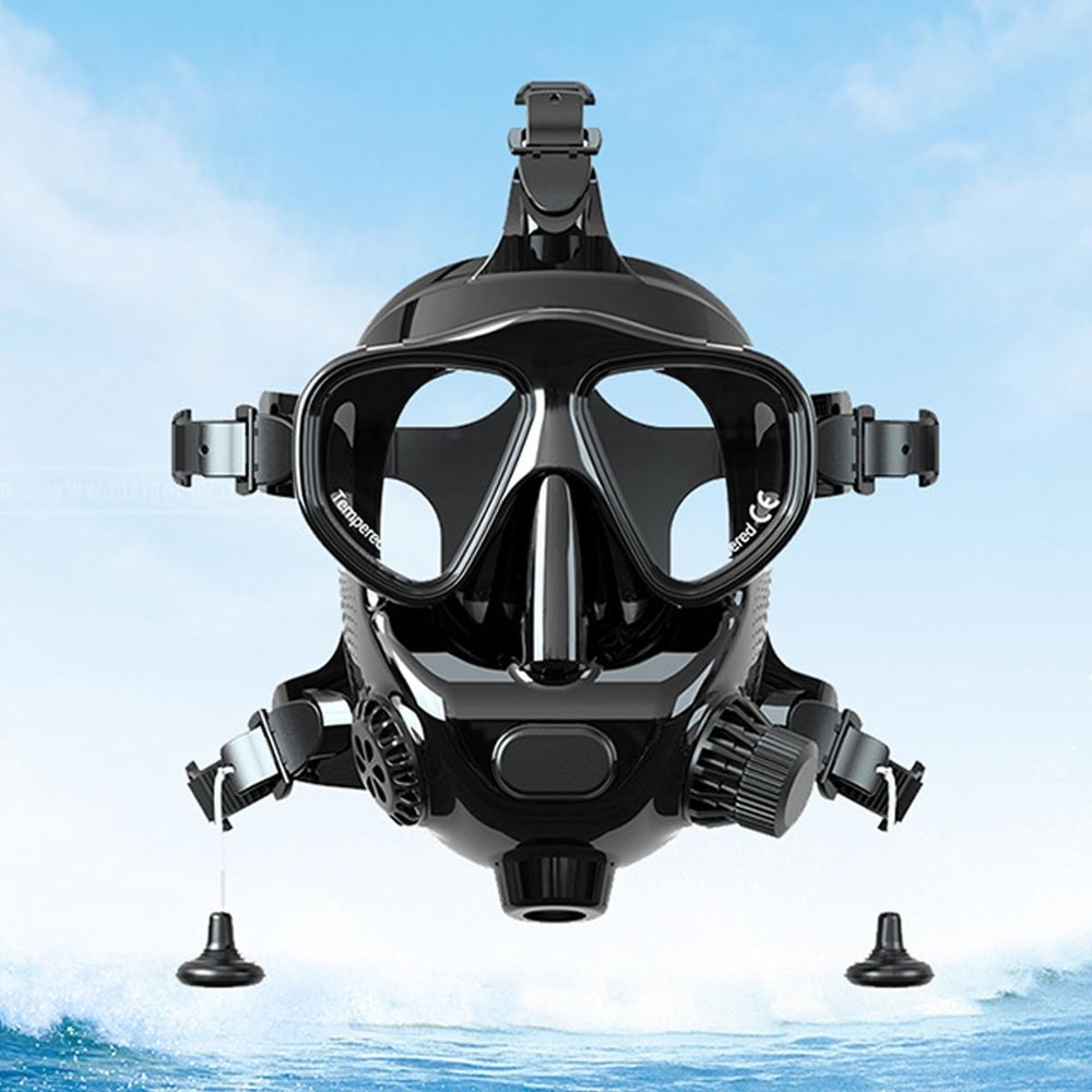 AquaVision Full Face Diving Mask With Action Camera Mount For Snorkeling Underwater Filming 0