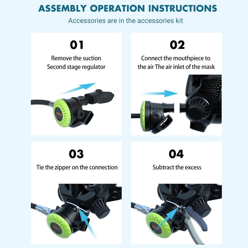 AquaVision Full Face Diving Mask With Action Camera Mount For Snorkeling Underwater Filming 3