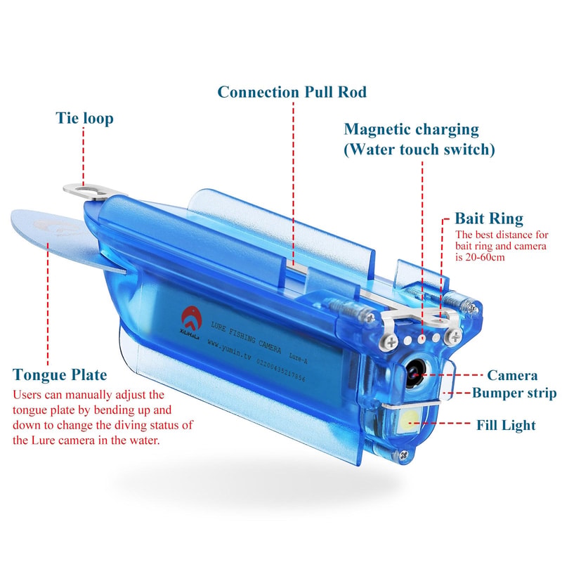Underwater Fishing Camera With App Control 30M Waterproof Depth 5