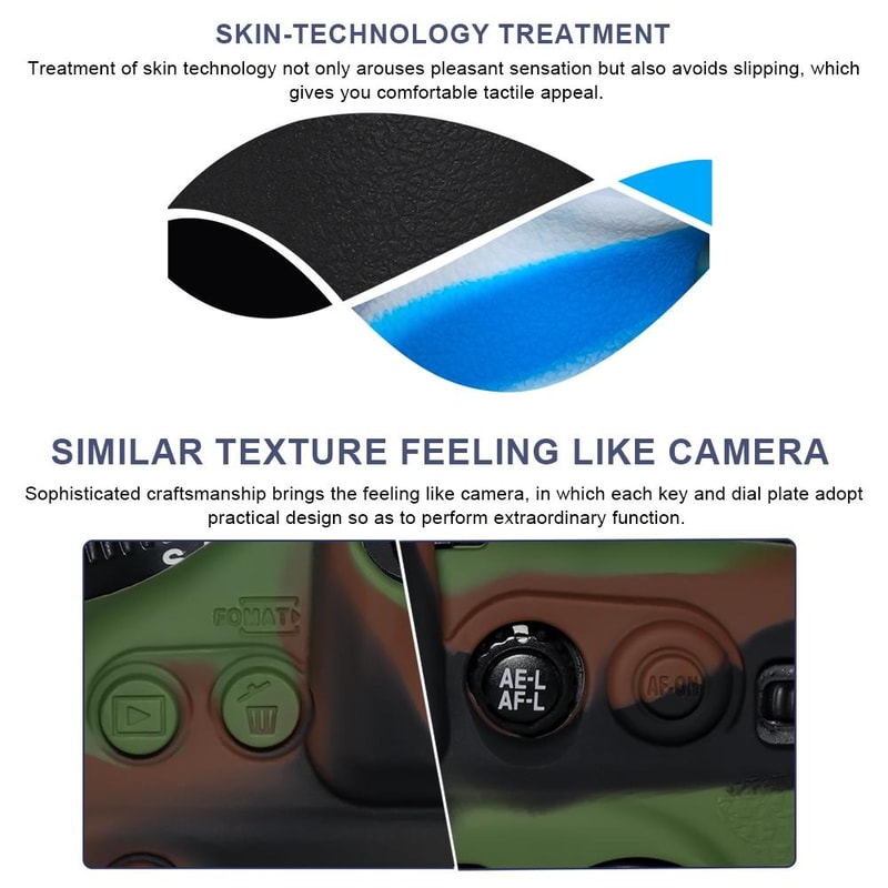 Nikon D750 Camera Case Soft Silicone Protective Cover With Anti Slip Grip 13