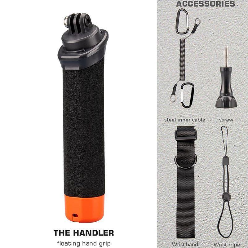 AquaSecure Floating Camera Grip For GoPro DJI Insta360 With Anti Loss Cable 6