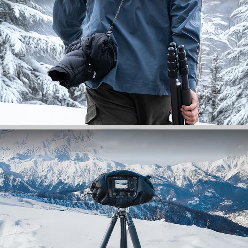 Camera Cold Weather Cover For DSLR Mirrorless Cameras With Waterproof Lens Protection 7