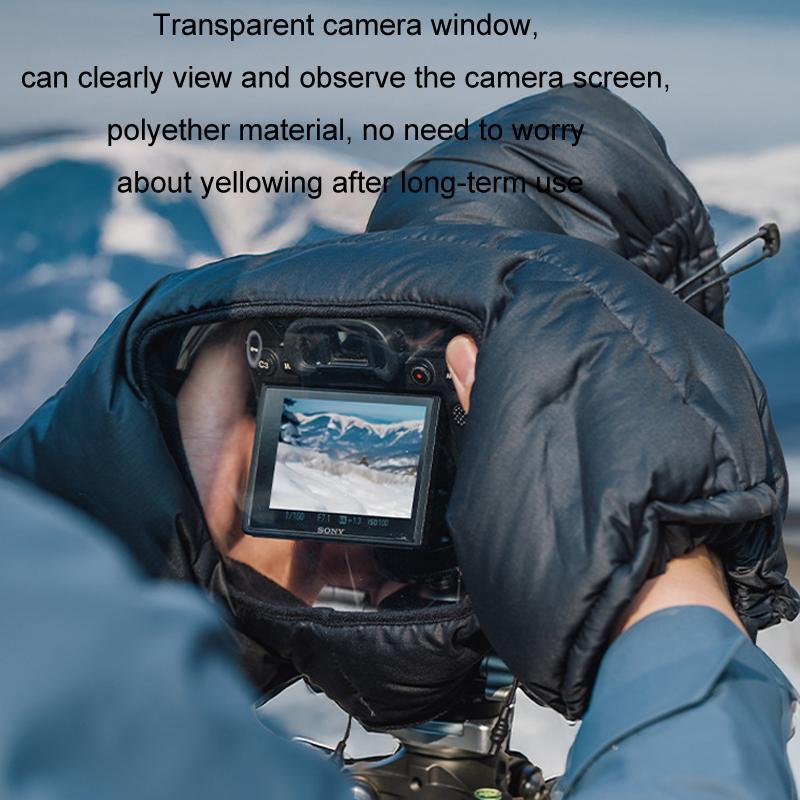 Camera Cold Weather Cover For DSLR Mirrorless Cameras With Waterproof Lens Protection 9