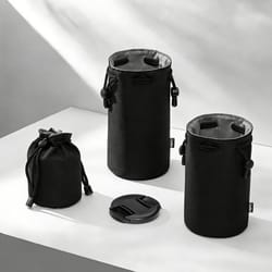 d296 camera lens pouch soft shockproof water-resistant dslr lens case