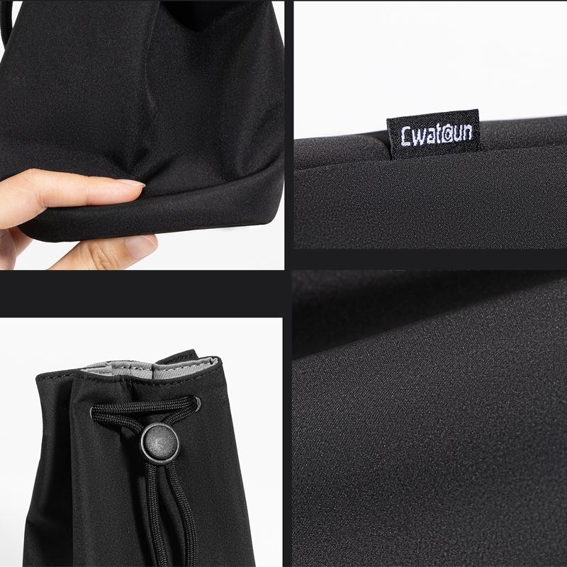 D296 Camera Lens Pouch Soft Shockproof WaterResistant DSLR Lens Case 9