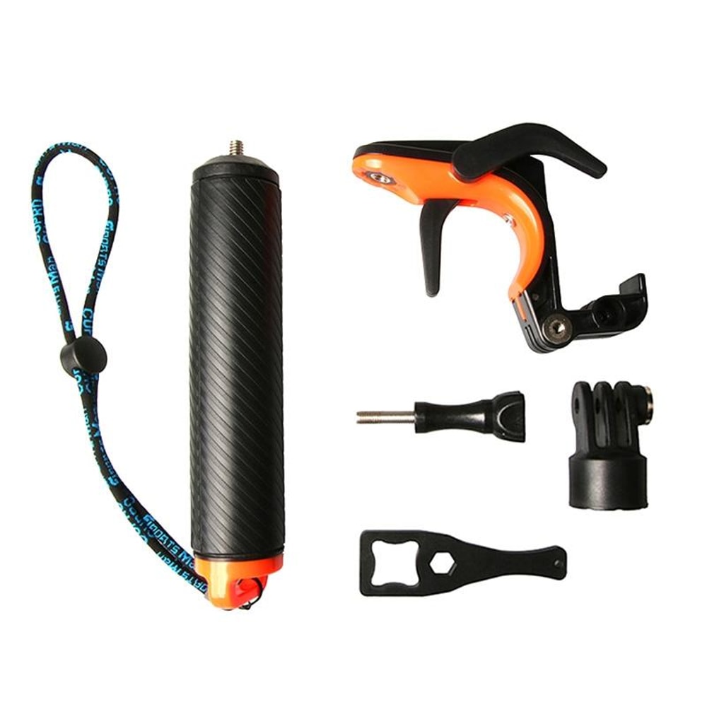 Floating GoPro Diving Grip with Shutter Trigger & Anti Lost Wrist Strap